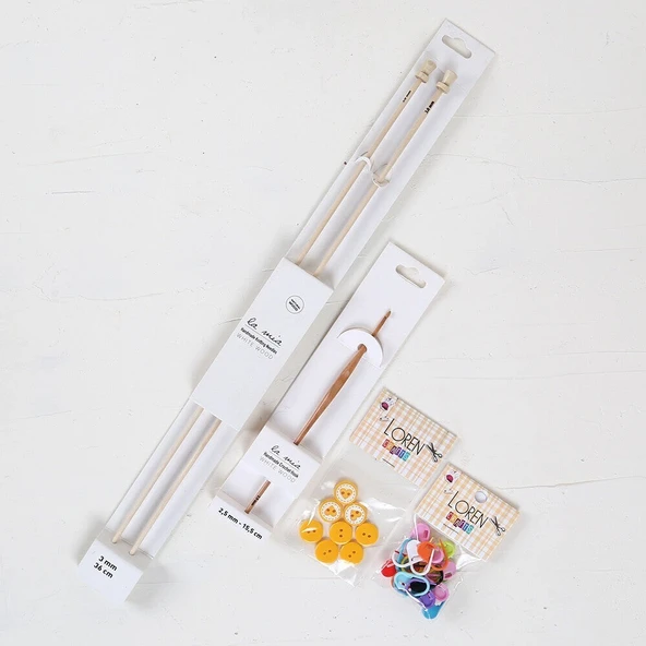 La Mia Mercerized Cotton Kehribar Seti - 5