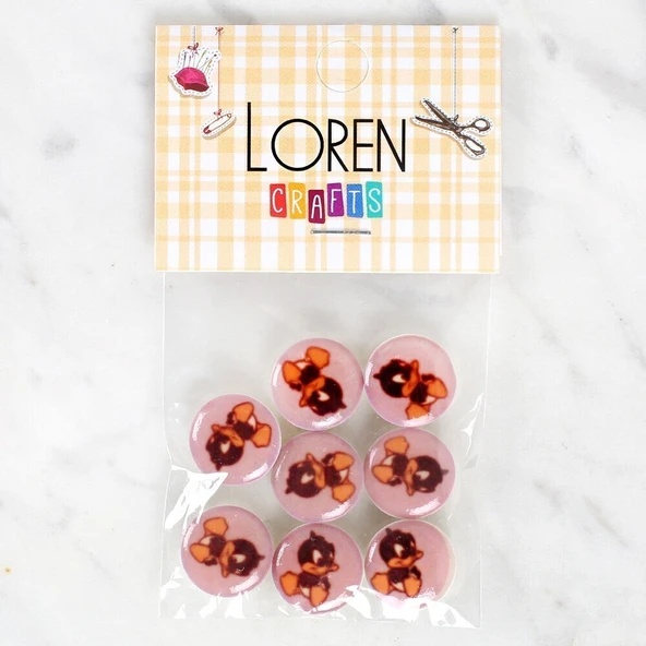 Loren Crafts 8'li Ördek Düğme - 1205 - 1