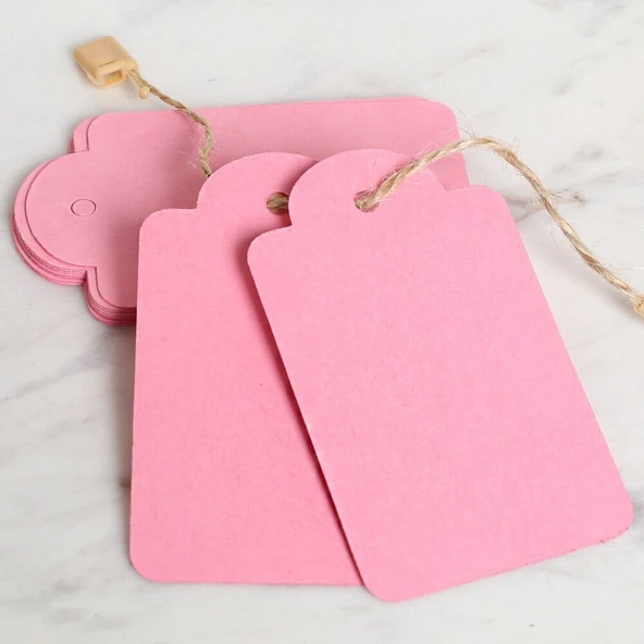 Loren 10'lu Pembe Etiket ve Klipsli Etiket İpi ürün görseli