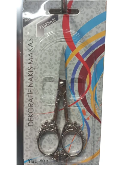 Nakış Makası Dekoratif Gümüş YBL-403 Model 12 ürün görseli