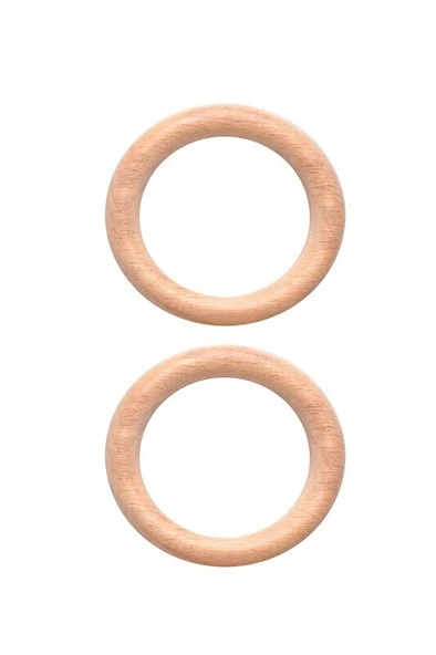 Amigurimi Ahşap Halka 7 cm 2'li ürün görseli