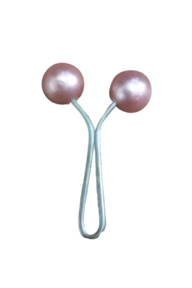 Eşarp Klipsi Top Model Düz Pudra 1 Adet ürün görseli