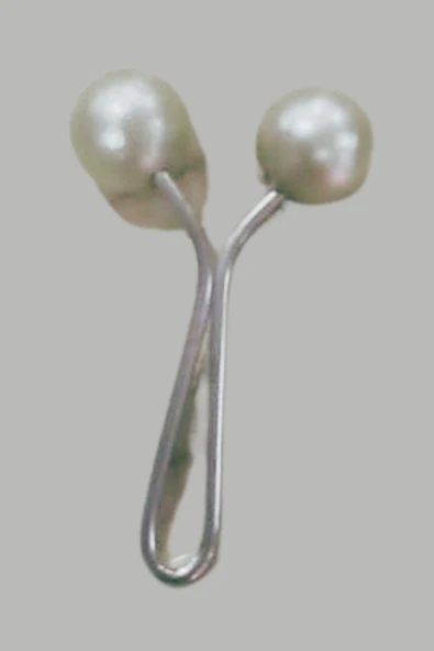 Eşarp Klipsi Top Model Düz Beyaz 1 Adet ürün görseli