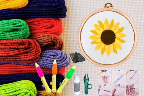 Punch Seti Nakış Seti Kasnaklı Kendin Yap Seti Seri 39 ürün görseli