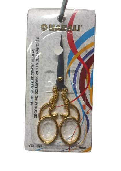 Nakış Makası Altın Saplı Dekoratif Makas YBL-074 Model 2 ürün görseli
