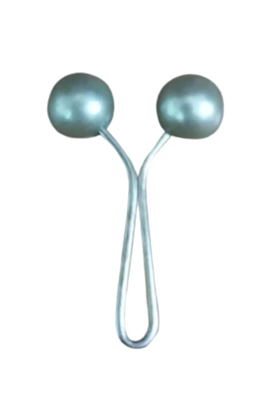 Eşarp Klipsi Top Model Düz Gri 1 Adet ürün görseli