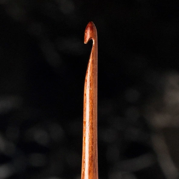 La Mia Rosewood 2 mm 15.5 cm Ahşap Yün Tığ - Resim 2