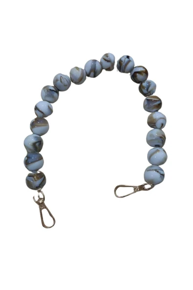 Çanta Askısı 40 cm Akrilik Yuvarlak Beyaz ürün görseli