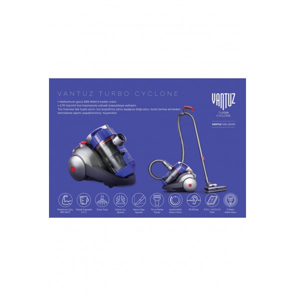 Karaca Vantuz Turbo Cyclone Süpürge - 5