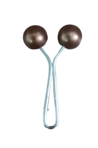 Eşarp Klipsi Top Model Düz Kahverengi 1 Adet ürün görseli