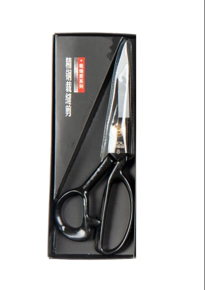 Terzi Makası Siyah Metal Saplı 8 Numara ürün görseli