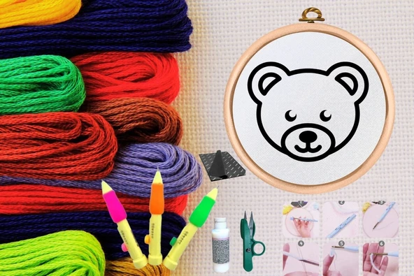 Punch Seti Nakış Seti Kasnaklı Kendin Yap Seti Seri 60 ürün görseli