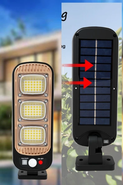 BUFFER® Sensörlü Güneş Enerjisi İle Şarj Olabilen Duvara Monte Solar Aydınlatma  GL-84069 - Resim 6