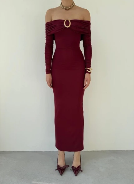 Maca Straplez Elbise - Resim 2