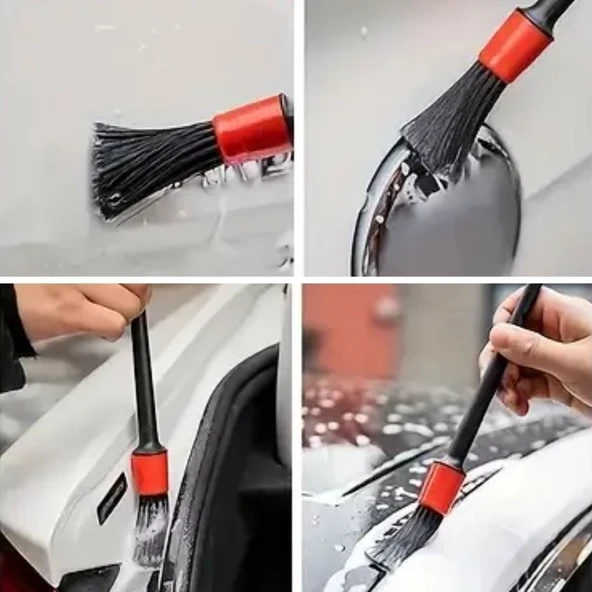 BUFFER® 5’li Çok Amaçlı Araç İçi ve Dış Yüzey Temizlik & Detaylandırma Fırça Seti - Resim 5