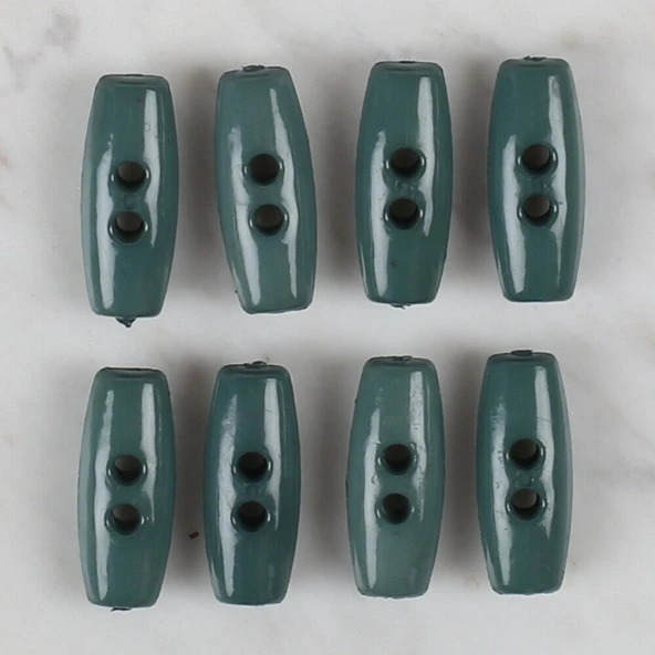 Loren Crafts yeşil 8 li çoban düğmesi - 65 - Resim 2