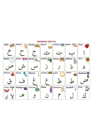 BUFFER® 70x100 cm Statik Kağıt Elif-Ba Öğrenme Tahtası - Resim 6