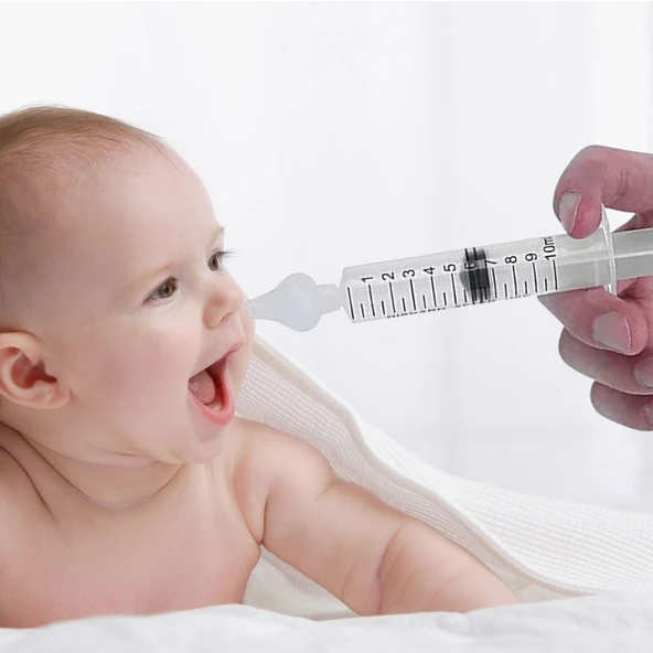 BUFFER® Yeniden Kullanılabilir, Manuel Burun Temizleyici 10ml Kapasiteli Burun Açıcı Şırınga - Resim 3