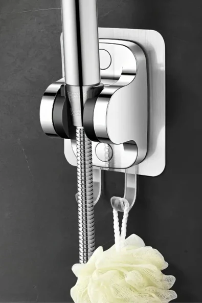 BUFFER® Kendiliğinden Güçlü Yapışkanlı Askılı Duş Başlık Tutucu - Resim 7