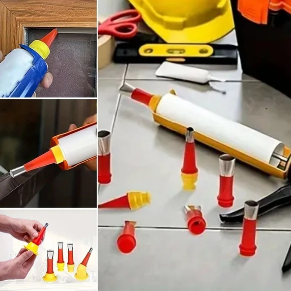 BUFFER®30 Parça Silikon Kalafat Mastik Alet Seti Mastik Ucu - Resim 3