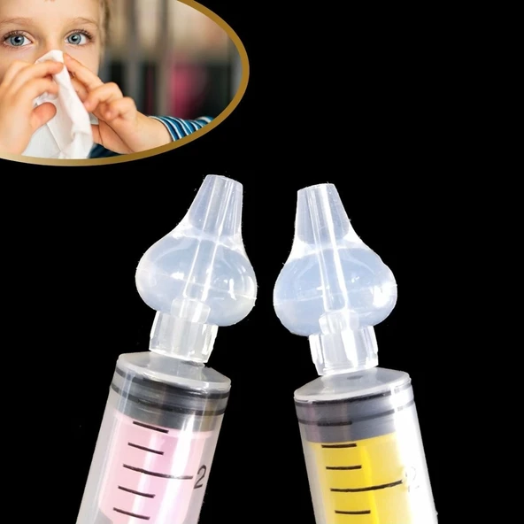 BUFFER® Yeniden Kullanılabilir, Manuel Burun Temizleyici 10ml Kapasiteli Burun Açıcı Şırınga - Resim 5