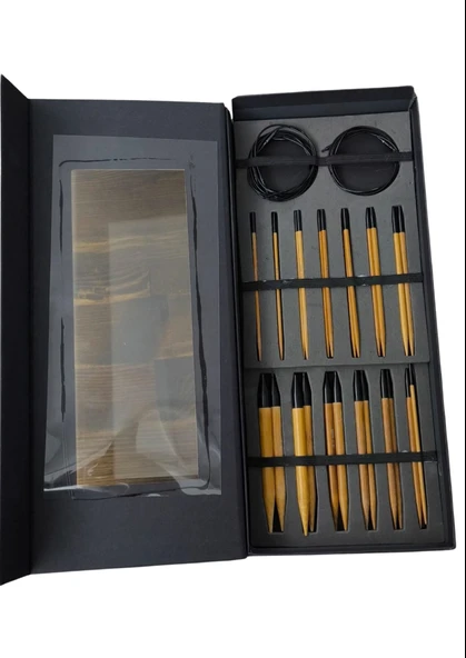 Bambu Misinalı Vidalı Tığ Set 13 Adet ürün görseli