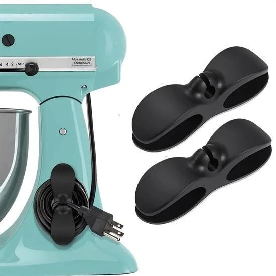 BUFFER® 2li Kablo Tutucu Silikon Kordon Sarıcı Kablo Yönetici Klips ürün görseli