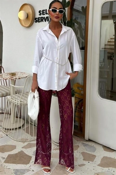 İçi Astarlı Dantel Pantolon 0081 ürün görseli