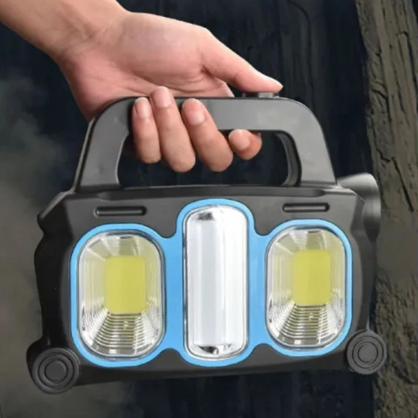 BUFFER®  Hurry Bolt Güneş Enerjili Taşınabilir Çalışma Lambası – Powerbank Özellikli - 3