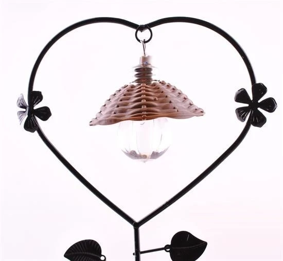 BUFFER® Pilli Işıklı Romantik Çift Tema Büyük Boy Dekoratif Ahşap Biblo - Resim 4