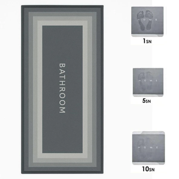 BUFFER® Sihirli Süper Su Emici Kaymaz Tabanlı Uzun Paspas 40*120 cm - Resim 2