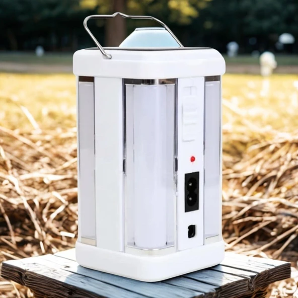 BUFFER®  Güneş Enerjili Şarjlı Işık 1200mAh Yeniden Şarj Edilebilir Batarya YG-7977S - 4