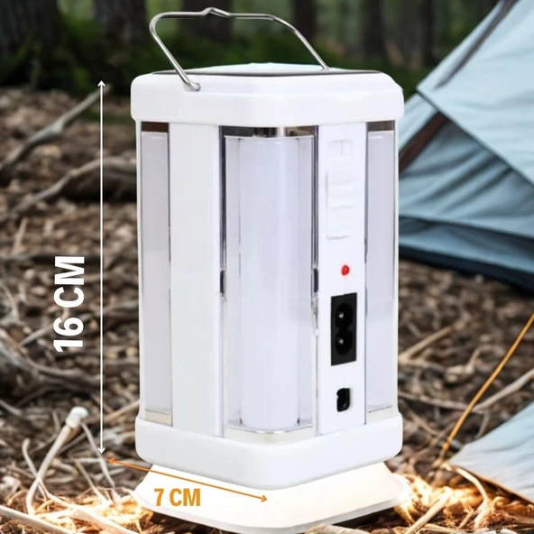 BUFFER®  Güneş Enerjili Şarjlı Işık 1200mAh Yeniden Şarj Edilebilir Batarya YG-7977S - 5