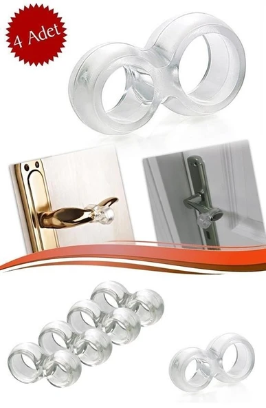 BUFFER® Silikon Kapı & Pencere Vurma Önleyici Stoper Kapı Tamponu 4 Adet ürün görseli