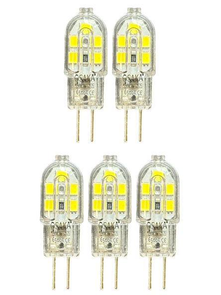 (5 Adet) Osaka 2W Beyaz Işık (6500K) G4 Duylu (İğne Bacak) Led Kapsül Ampul ürün görseli