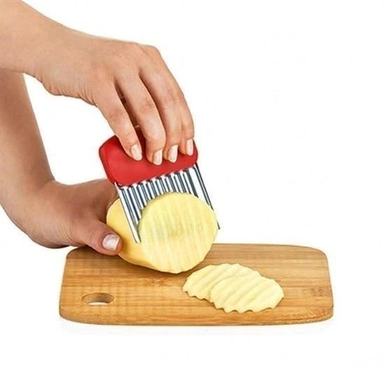 Pratik Kolay Patates Meyve Ve Sebze Dilimleyici Doğrama Bıçağı - Resim 4