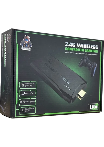 Lite 4K Ultra HD Game Stick Retro TV Atari M8 - Resim 5