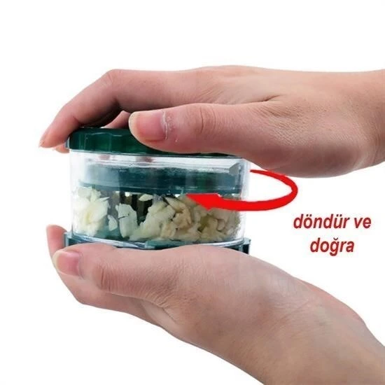 BUFFER® Pratik Sarımsak Ezme Doğrama Rendeleme  Öğütme Aleti Aparatı - Resim 7