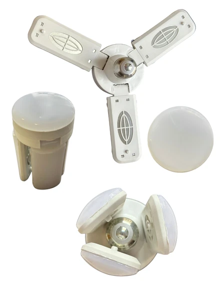 (1 Adet) Osaka 30W (200W) Beyaz Işık (6500K) E27 Duylu (Kalın Duy) Pervane Ampul - Resim 3