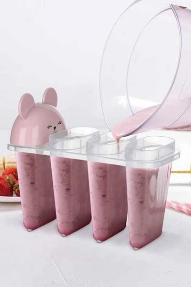 BUFFER® 4'lü Kolay Şekillendirici Sevimli Çocuk Meybuz  & Dondurma Kalıbı AP-9179 - Resim 7