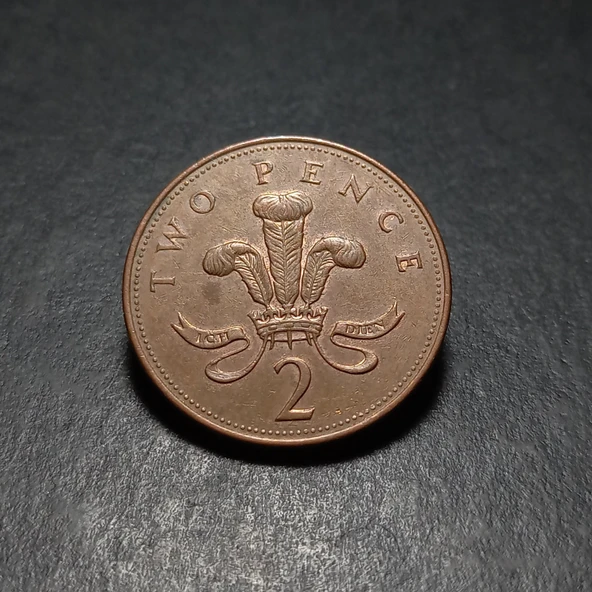 Escoines 3996368af49577cfd4 2002 two pence İngiliz sterlini 2 peni Bakır kaplamalı çelik ççt+ para - 3