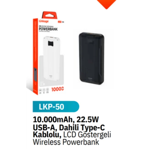Lkb50 22.5w Powerbank USB A, Usb-c Taşınabilir Hızlı Şarj Cihazı 10000 Mah LED gösterge ürün görseli 1