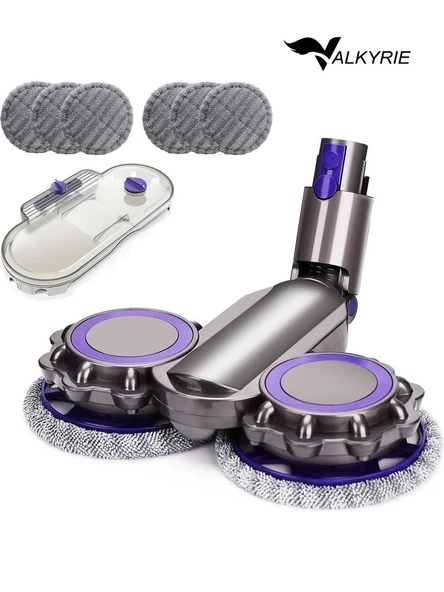 Valkyrie Dyson Uyumlu Paspas Başlığı Su Püskürtmeli Mop Başlık (V7/V8/V10/V11/V15) 6 Paspaslı