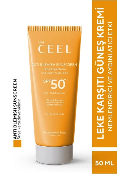The Ceel Spf 50+ Leke Karşıtı Tüm Ciltler İçin Yüksek Korumalı Güneş Kremi 50 ml - 1