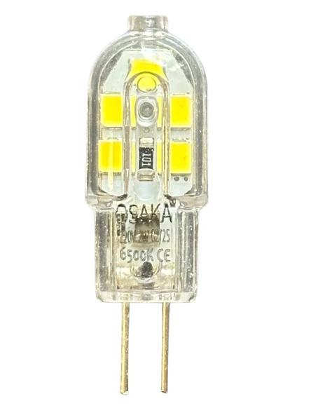 (6 Adet) Osaka 2W Beyaz Işık (6500K) G4 Duylu (İğne Bacak) Led Kapsül Ampul - Resim 2