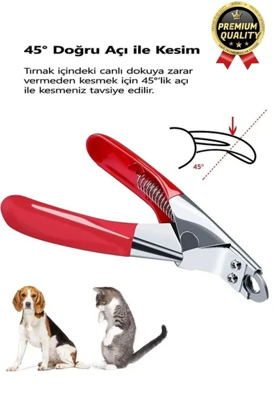 Özel Üretim Dayanıklı Güvenli Bakım Keskin Bıçaklı Kedi Köpek Evcil Hayvan Giyotin Tırnak Makası - 3