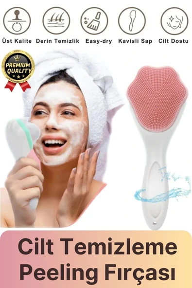 Özel Üretim Asılabilir Ergonomik Yumuşak Hassas Dokunuşlu Makyaj Cilt Temizleme Peeling Fırçası - 1