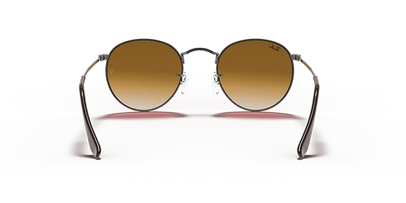 Ray-Ban Round Flat 3447N 004/51 Gunmetal-Brown Güneş Gözlüğü - Resim 4