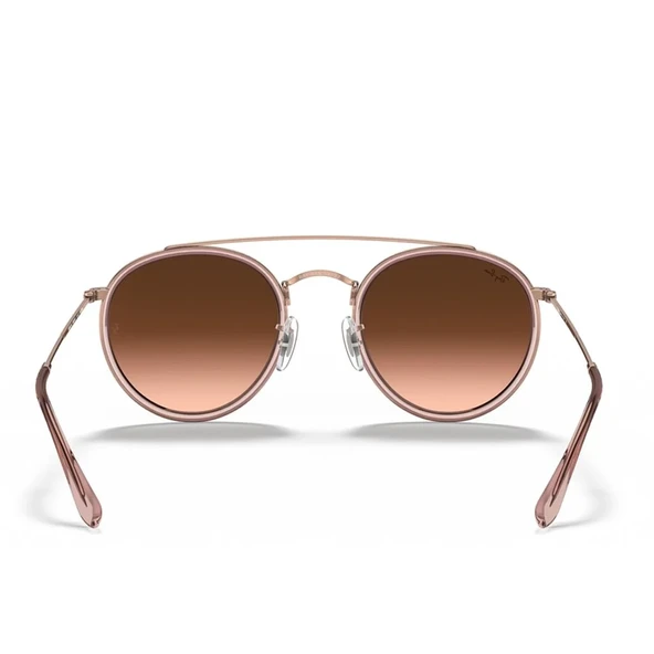 Ray-Ban Round 3647N 9069A5 Copper-Brown Güneş Gözlüğü - Resim 4