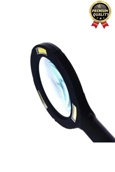 Özel Üretim Konforlu Plastik Pilli Gün Işığı Smd Led Işıklı El Büyüteç Okuma Yazma Mercek 24 cm - 5